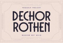 Dechor Rothen Font Poster 1
