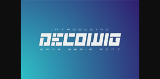 Decowig Font Poster 1