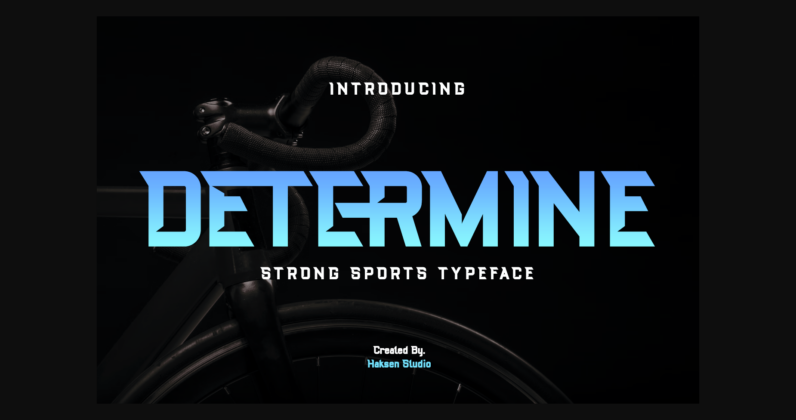 Determine Font Poster 3