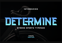 Determine Font Poster 1