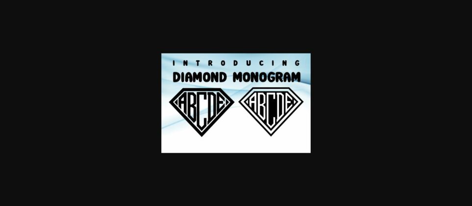 Diamond Monogram  Font Poster 3