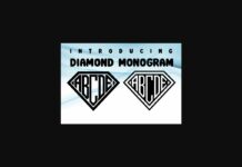 Diamond Monogram  Font Poster 1