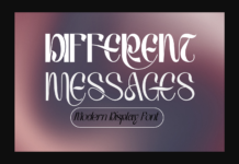 Different Messages Font Poster 1