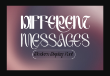 Different Messages Font Different Messages Font Poster 1