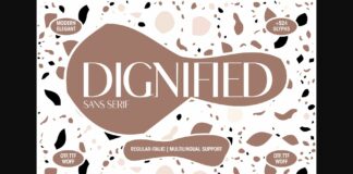 Dignified Font Poster 1