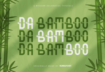 Da Bamboo Font Poster 1
