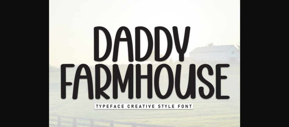 Daddy Farmhouse Font Poster 3