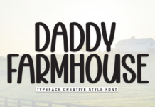 Daddy Farmhouse Font Poster 1