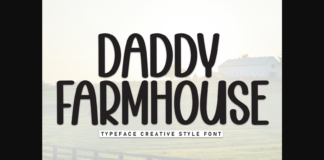 Daddy Farmhouse Font Poster 1