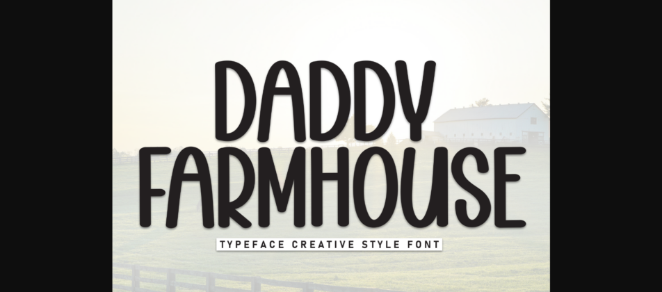 Daddy Farmhouse Font Poster 1