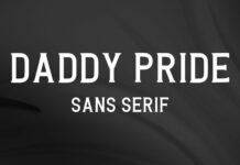 Daddy Pride Font Poster 1