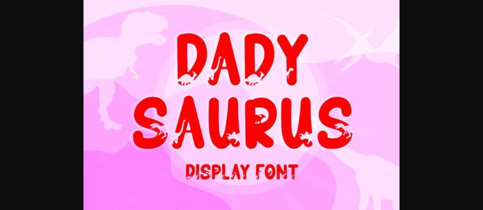 Dadysaurus Font Poster 3