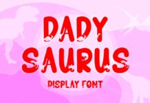 Dadysaurus Font Poster 1