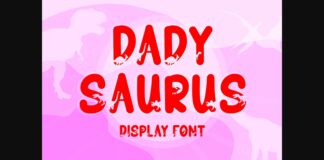 Dadysaurus Font Poster 1