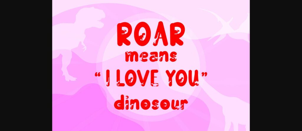 Dadysaurus Font Poster 9