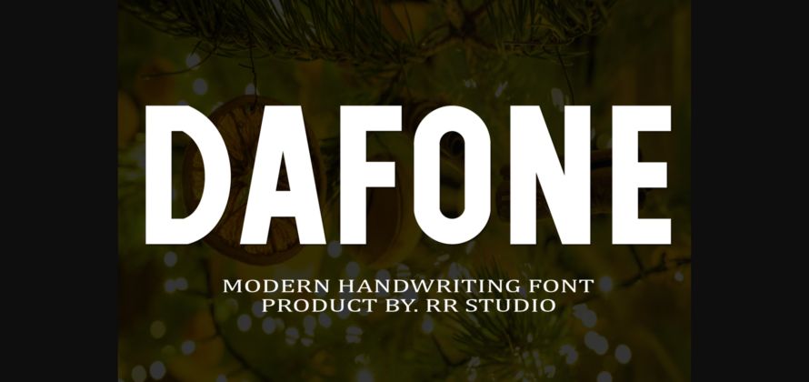Dafone Font Poster 3
