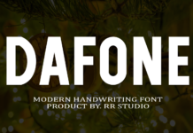 Dafone Font Poster 1