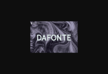 Dafonte Font Poster 1