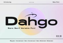 Dahgo Font Poster 1