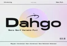 Dahgo Font Dahgo Font Poster 1