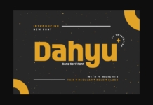 Dahyu Font Poster 1