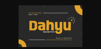 Dahyu Font Poster 1