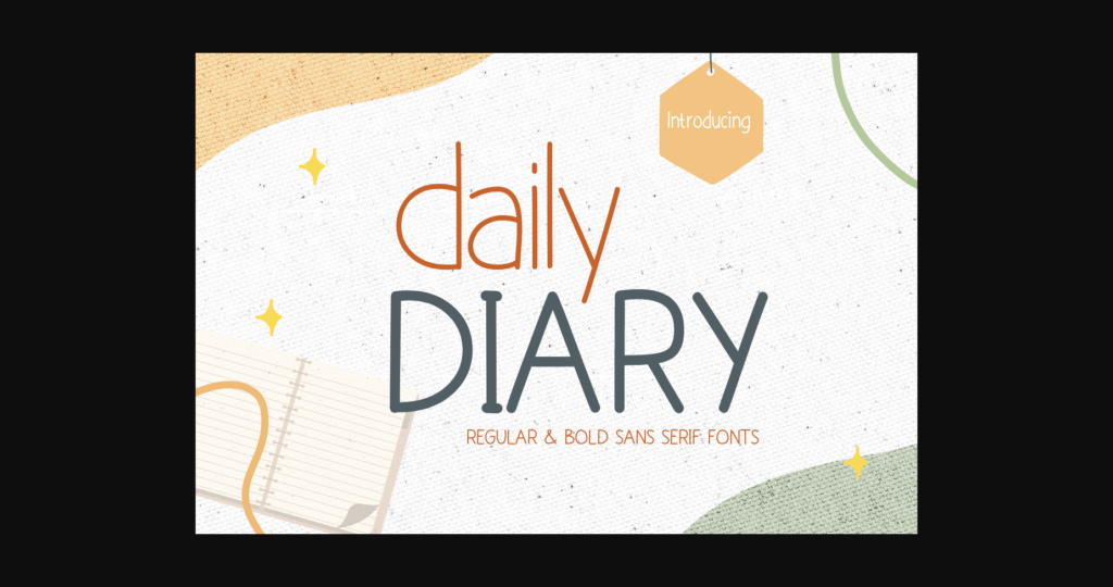 Daily Diary Font Poster 1