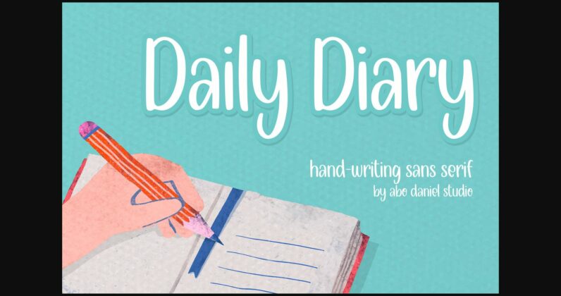 Daily Diary Font Poster 3