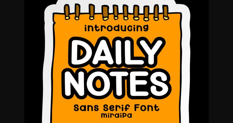 Daily Notes Font Poster 3