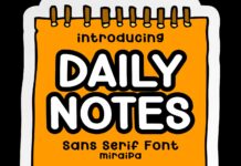 Daily Notes Font Poster 1