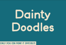 Dainty Doodles Font Poster 1