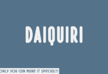 Daiquiri Font Poster 1