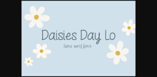 Daisies Day Lo Font Poster 1