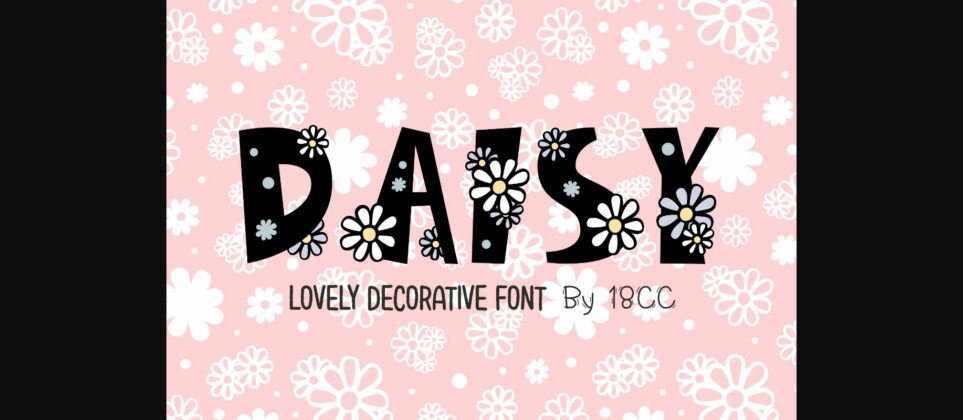 Daisy Font Poster 3