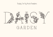Daisy Garden Font Poster 1
