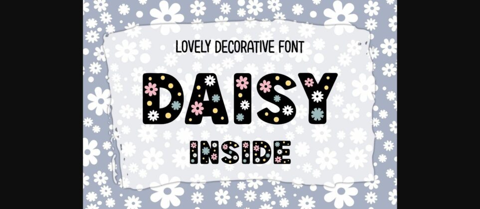 Daisy Inside Font Poster 3