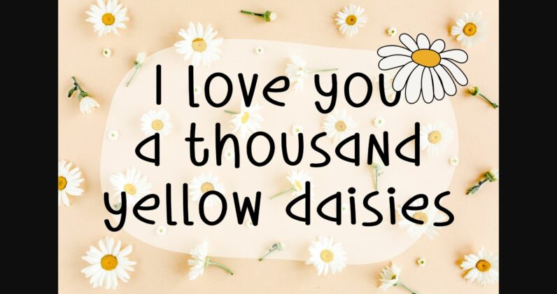 Daisy Land Font Poster 4