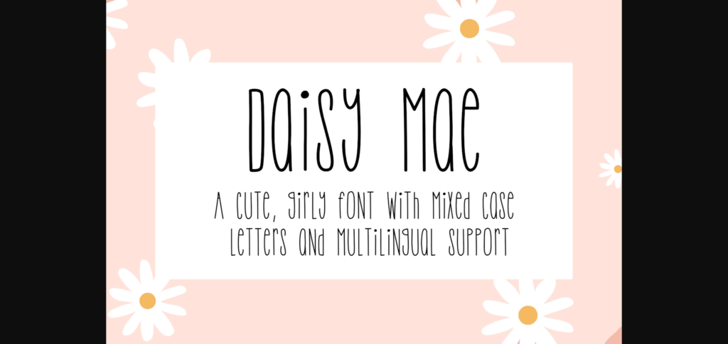 Daisy Mae Font Poster 3