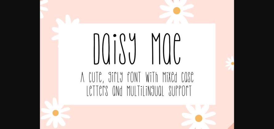 Daisy Mae Font Poster 3