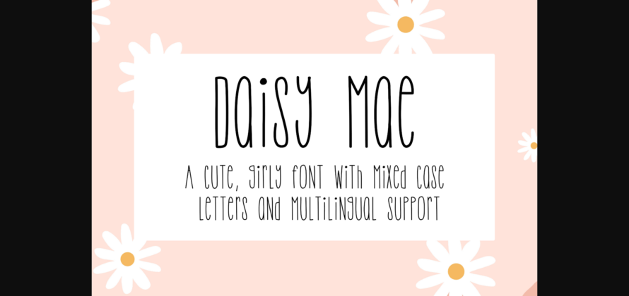 Daisy Mae Font Poster 1