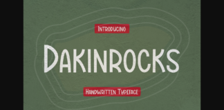 Dakinrocks Font Poster 1
