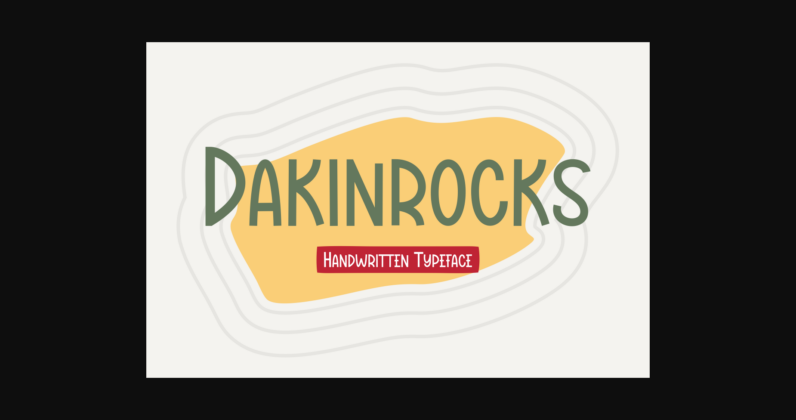 Dakinrocks Font Poster 6
