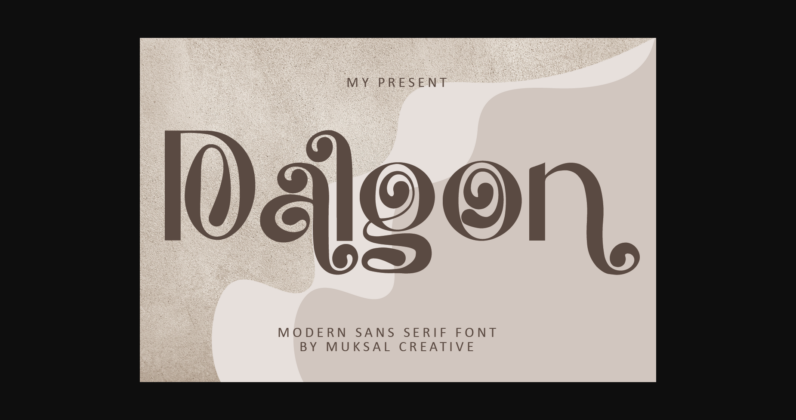 Dalgon Font Poster 3