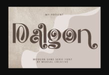 Dalgon Font Poster 1