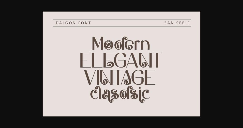 Dalgon Font Poster 4