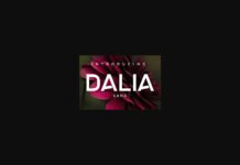 Dalia Font Poster 1