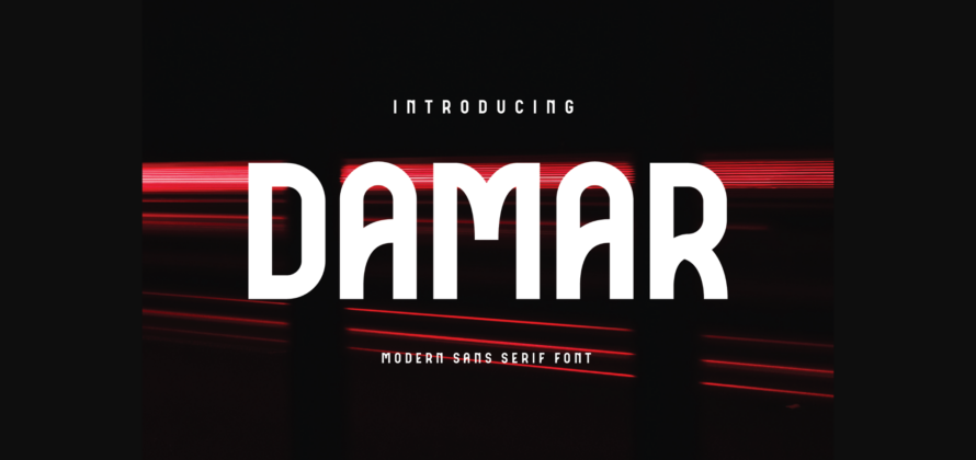 Damar Font Poster 3