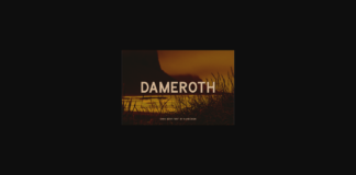 Dameroth Font Poster 1