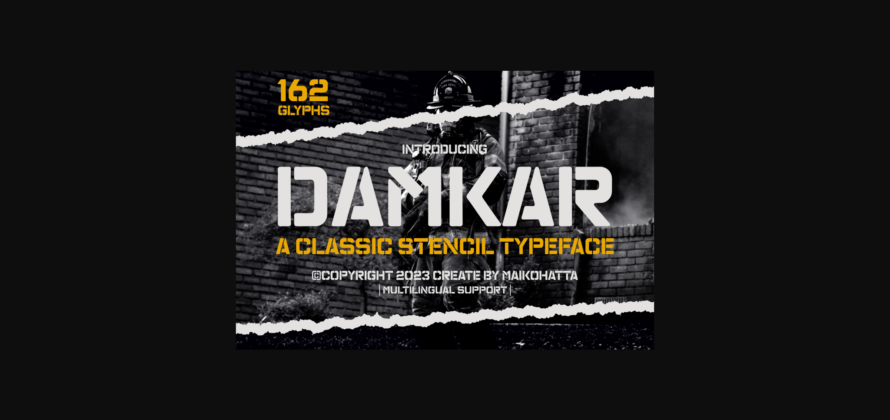 Damkar Font Poster 3