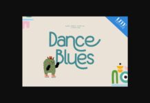 Dance Blues Font Poster 1